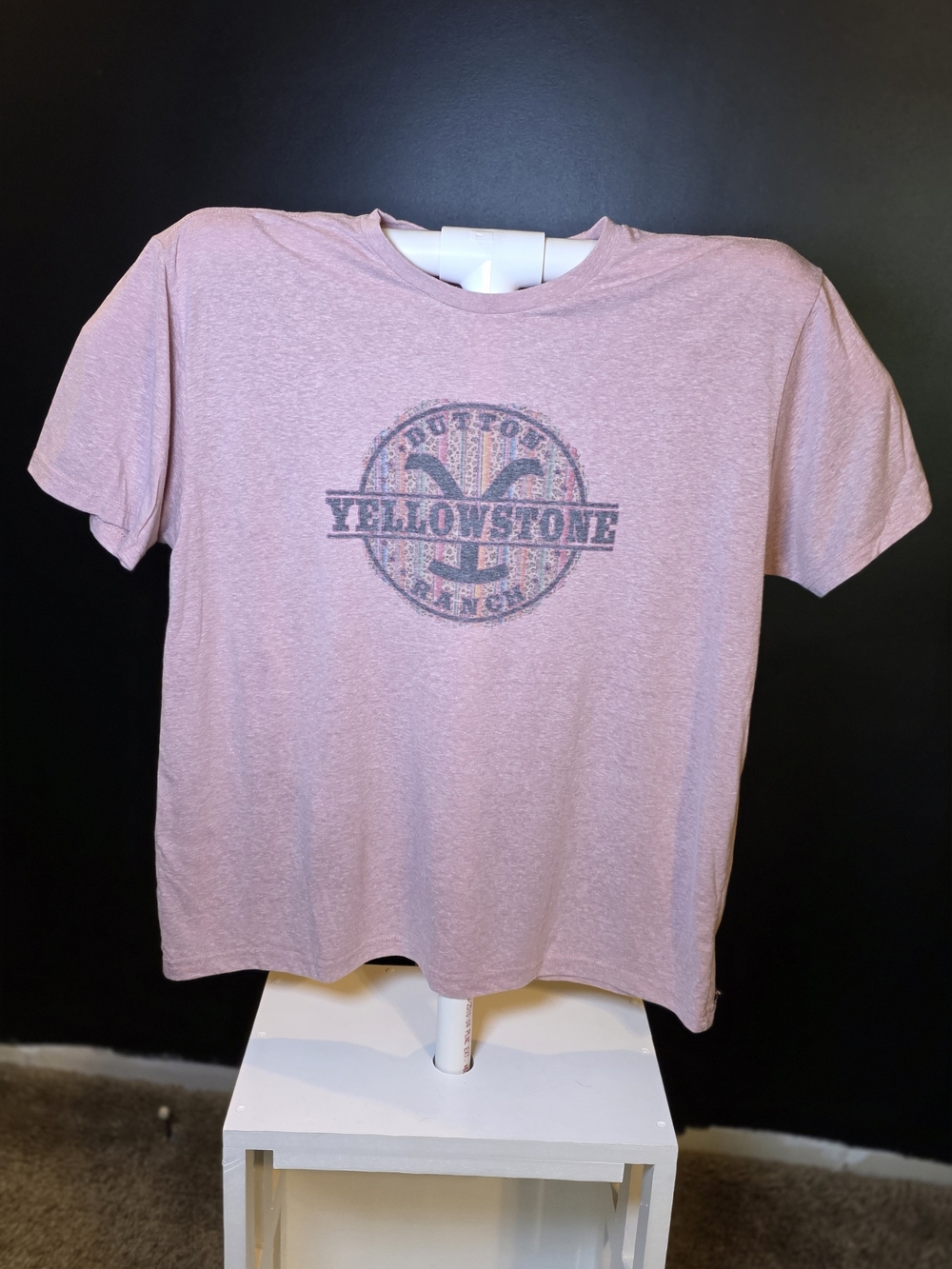 Next Level Apparel Pink Short Sleeve Yellowstone Graphic Tee